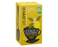 Infusion citron gingembre bio Clipper - Boîte de 20 sachets