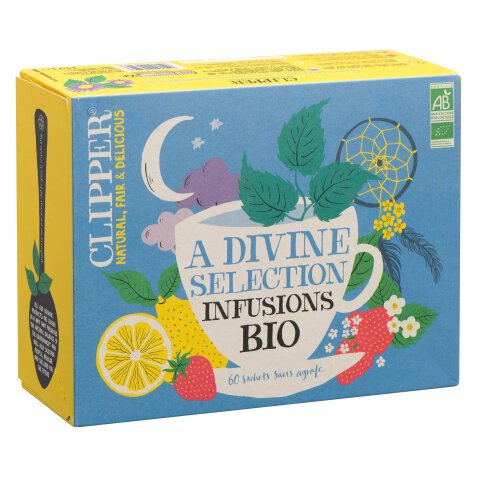 Infusions Bio Découverte Clipper -  Coffret de 60 sachets