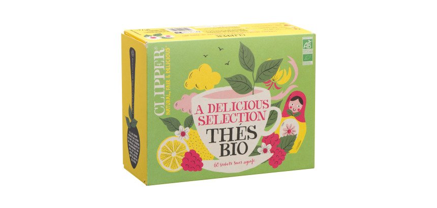 Thés Bio Découverte Clipper - Coffret de 60 sachets