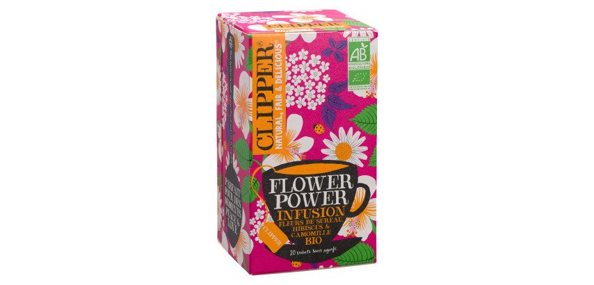 Infusion Flower Power bio Clipper - Boîte de 20 sachets