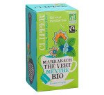 The vert menthe bio Marrakech Clipper - Boîte de 20 sachets