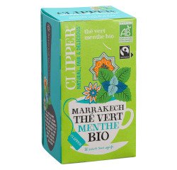 The vert menthe bio Marrakech Clipper - Boîte de 20 sachets