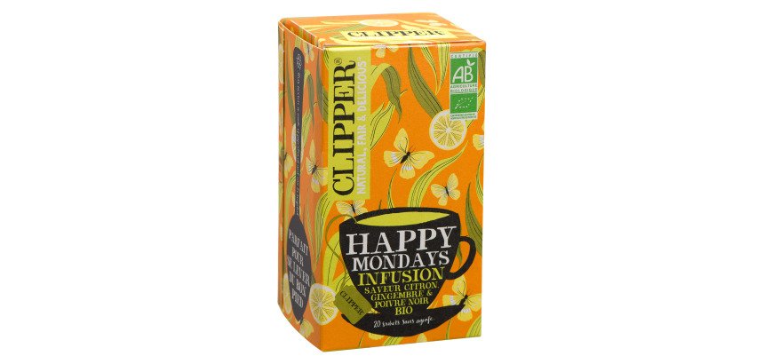 Infusion Happy Mondays bio Clipper - Boîte de 20 sachets
