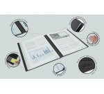 Protège-documents antibactérien Rapesco polypropylène A4 50 pochettes - 100 vues noir