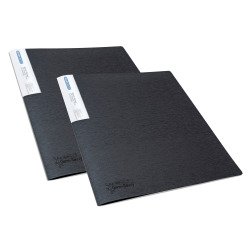 Lot de 2 protège-documents antibactérien Rapesco polypropylène A4 20 pochettes - 40 vues noir