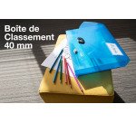 Boîte de classement plastique Rapesco dos 4 cm transparentes assorties - Lot de 5