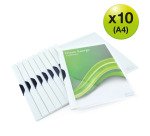 Chemise de présentation à Clip biodégradable Rapesco A4 blanc - Lot de 10