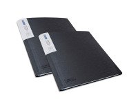 Lot of 2 antibacterial document protectors Rapesco polypropylene A4 100 pockets - 200 views black