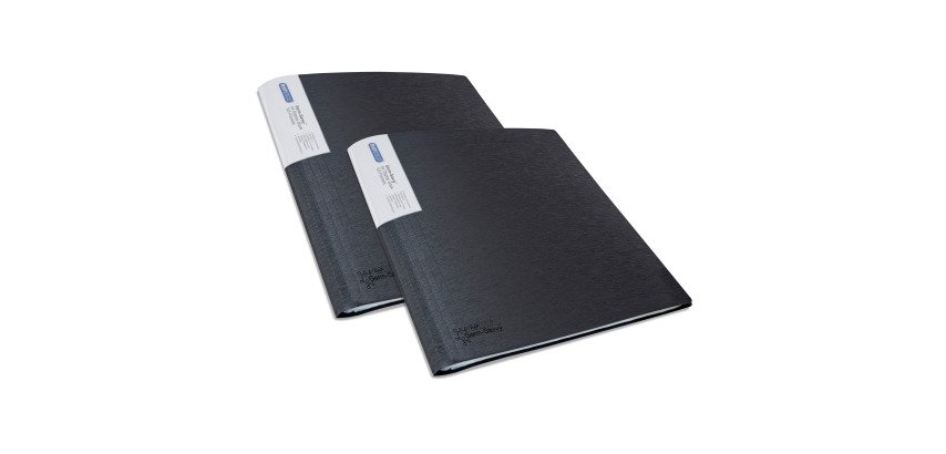 Protège-documents antibactérien Rapesco polypropylène A4 100 pochettes - 200 vues noir