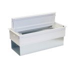 Top Access à ouverture double L 27 x P 13 cm pour bureaux et tables Onyx/ Ostrahl / Pluggin