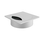 Lot de 2 obturateurs passe-câbles Ø 80 mm en zamac