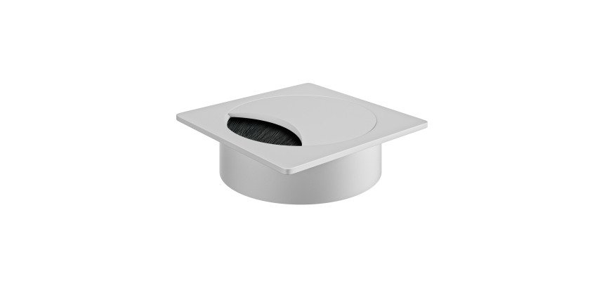 Lot de 2 obturateurs passe-câbles Ø 80 mm en zamac