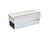 Top Access blanc à ouverture double L 27 x P 13 cm pour bureaux et tables Absolu / E-Motion / Pluggin