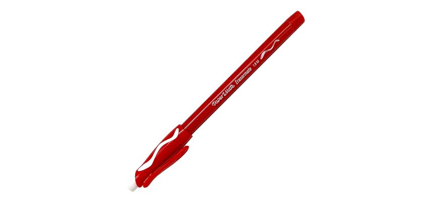 Stylo bille Papermate Replay rouge effaçable - écriture moyenne