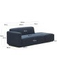 Canapé modulable Neom 2 places avec terminal bleu 244 cm