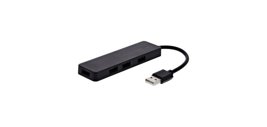 Mini-Hub 4 Puertos USB 2.0 TnB con cable