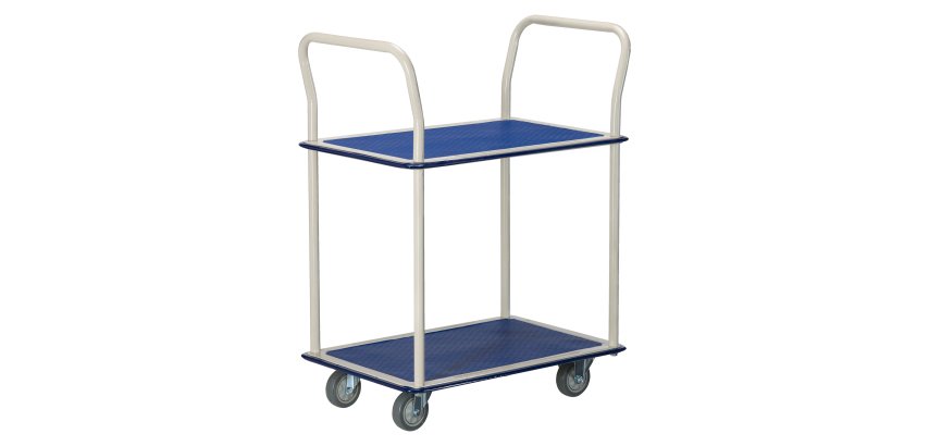 Chariot de manutention double plateaux - Charge 250 kg