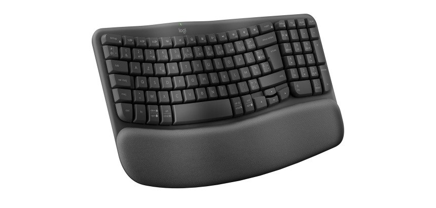 Clavier sans fil ergonomique Logitech Wave Keys for business - AZERTY