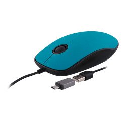 Ratón con cable Sunset USB-A y USB-C de TnB