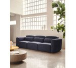Canapé modulable Neom 3 places bleu 263 cm