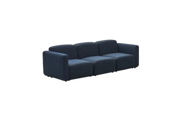Canapé modulable Neom 3 places bleu 263 cm