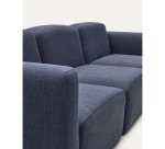 Canapé modulable Neom 3 places bleu 263 cm