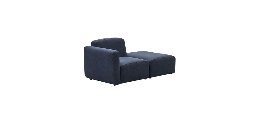 Canapé modulable Neom 1 place avec terminal bleu 169 cm