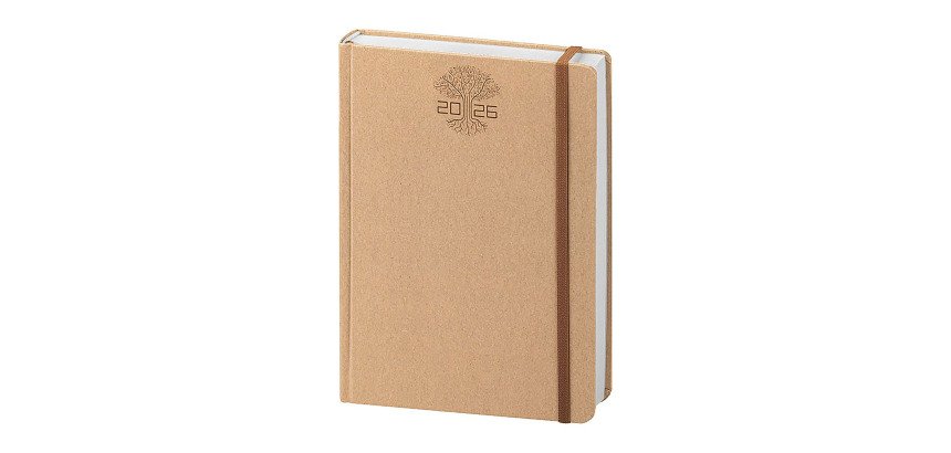 Agenda Eco 2026 15x21 cm giornaliera 324 pagine copertina rigida