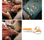 Ciseaux pour droitier Fiskars Razoredge Softgrip 21 cm