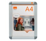 Porte-affiche A4 clipsable Nobo