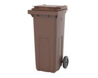 Waste container with 2 wheels for organic waste 120 liters Korok by Rossignol