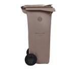 Conteneur à biodéchets 2 roues 120 litres Korok Rossignol