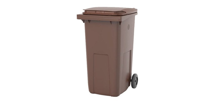 Afvalcontainer biologisch afval 2 wielen 240 liter Korok Rossignol