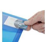 Pochettes de rangement Rapesco A4 transparentes assorties - Lot de 5