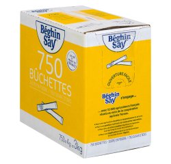 Powdered sugar Béghin Say - Dispenser box of 750 sticks