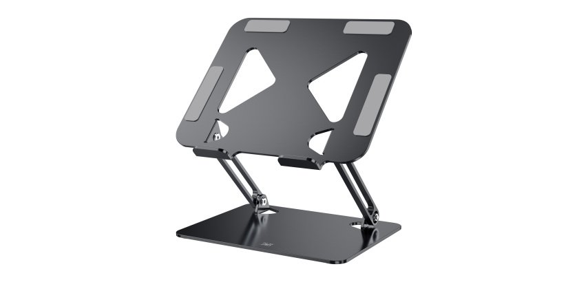 Unterstützbarer Notebook-Ständer aus Aluminium, IClick Schwarz