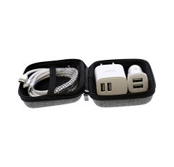 Kit de 2 cargadores universales + cable 3 en 1 para red y coche de TnB