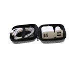 Kit de charge universel 3 en 1 secteur et voiture câble 3 en 1 inclus