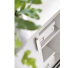 Kommode H 72,5 x B 160 cm weißer Korpus weiß Eden
