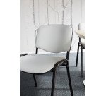 Chaise de conférence éco - pieds noir