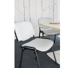 Chaise de conférence éco - pieds noir