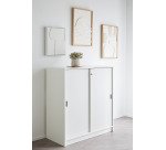 Armario bajo de madera Alt. 100 x An. 90 cm Harmonie / Excellens puertas correderas