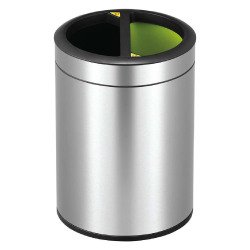 Poubelle tri sélectif Open Top ronde 2 x 5 L