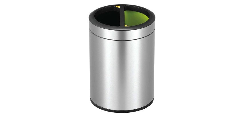 Poubelle tri sélectif Open Top ronde 2 x 5 L