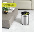 Poubelle tri sélectif Open Top ronde 2 x 5 L