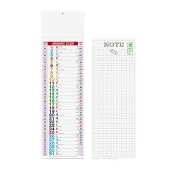 Calendario olandese stretto trimestrale olandese multicolore 14X47 cm