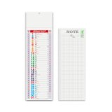 Calendario olandese stretto trimestrale olandese multicolore 14X47 cm