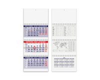 Calendario da muro trittico 3 spirali 31x86 cm