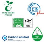 Sac compostable 'bioMAT', 20 litres, vert