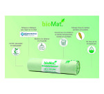 Sac compostable 'bioMAT', 10 litres, vert